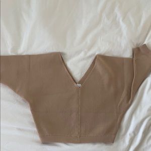 Princess Polly LOVE MORE KNIT TOP NUDE